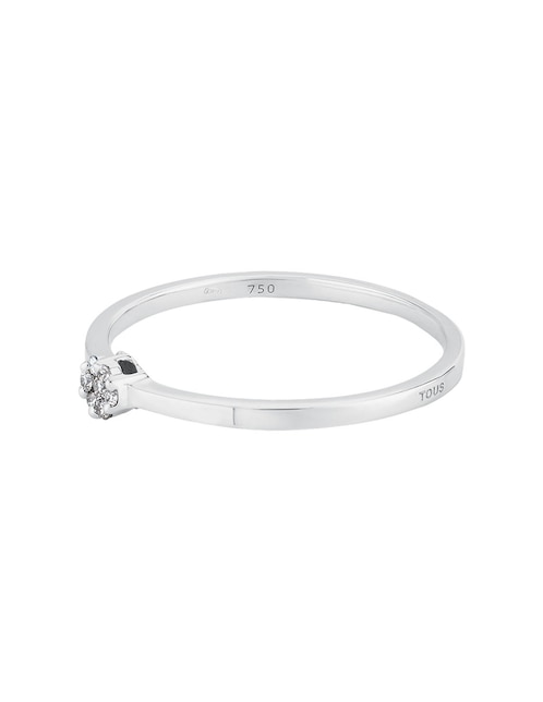 Anillo Tous Diamonds 18 k de oro blanco diamante brillante