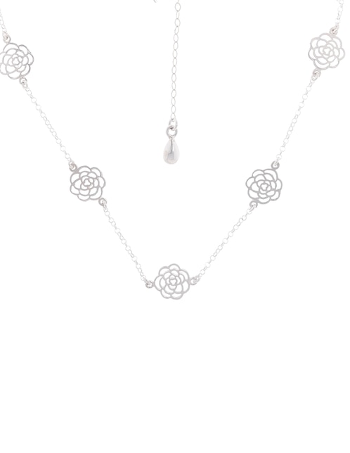 Collar de flor de plata P 925 1