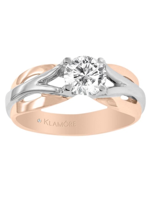 Solitario de oro 14 k Haley diamante 1