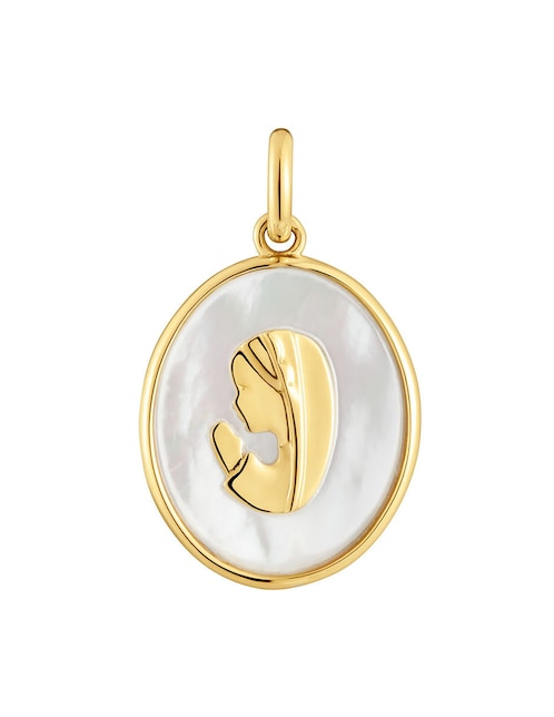 Medalla ovalada Tous devoción de oro amarillo 18 K