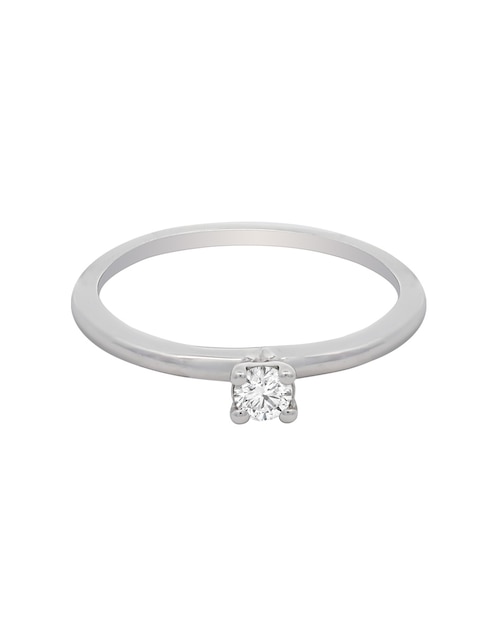 Solitario de oro 14 k diamante 1