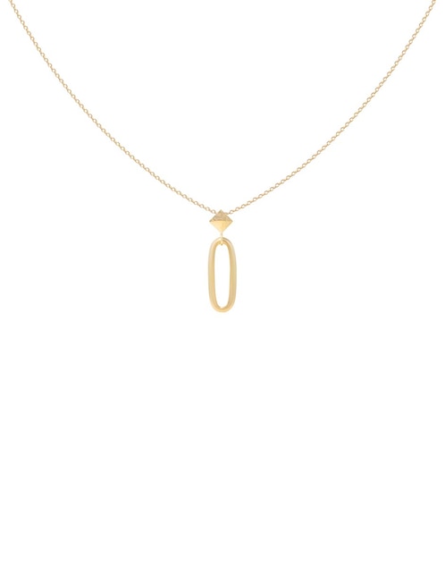 Collar ovalado de oro 14 K 1