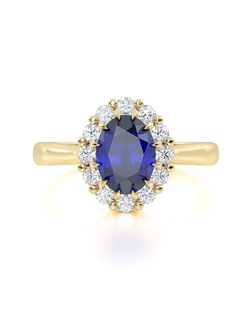 Anillo de compromiso de oro 14 k