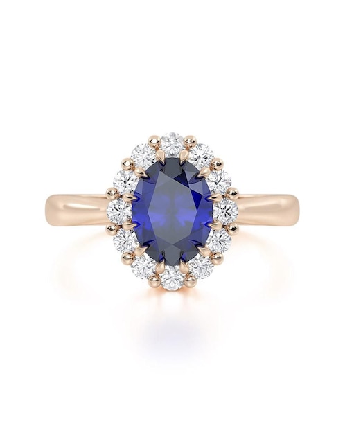Anillo de compromiso de oro 14 k 1