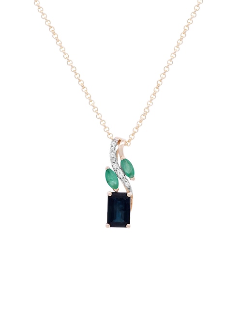 Dije de hoja de oro 14 K 1
