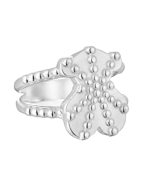 Anillo de oso Tous Grain P 925 de plata brillante