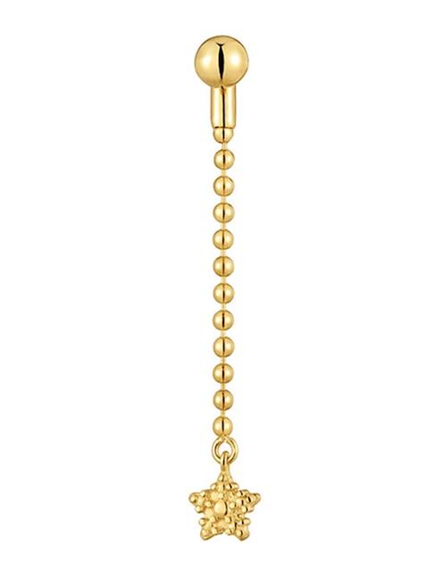 Aretes Tous Grain de plata P 925 con acabado baño de oro