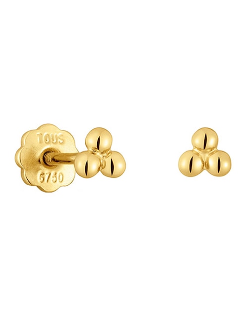 Aretes Tous de oro con acabado brillante