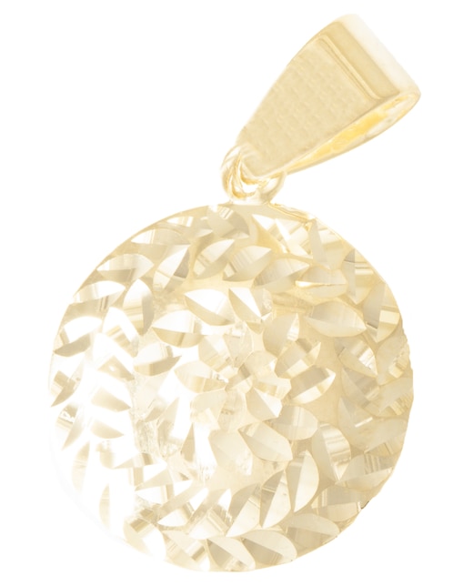Dije redondo de oro 14 K 1