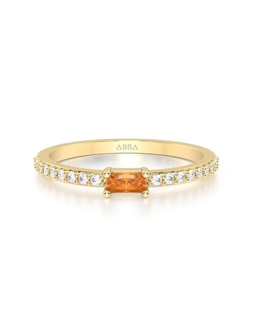 Anillo "de (si aplica)" ninguna abba joyas sin familia sin temática 10 k "de" oro zirconia