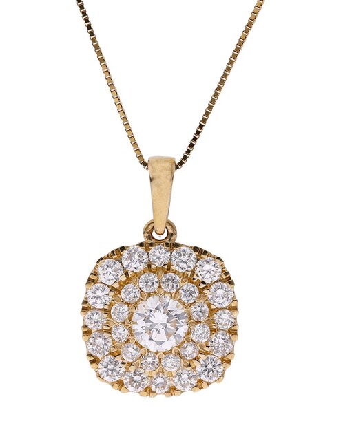 Collar con dije de oro 14 K 1