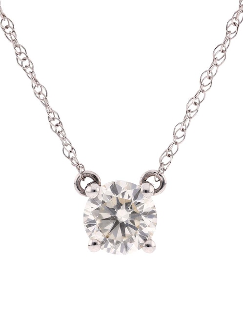 Collar de oro blanco 14 K 1