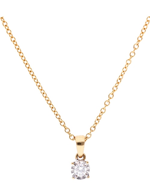 Collar con dije de oro 14 K 1