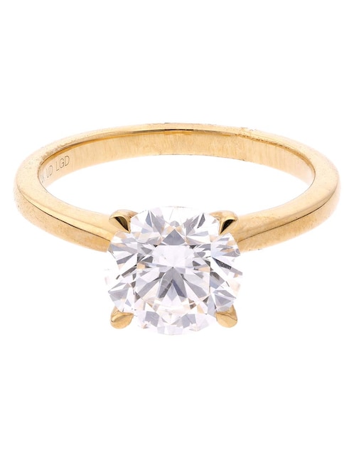 Anillo de compromiso de oro 14 k Unique diamante 1