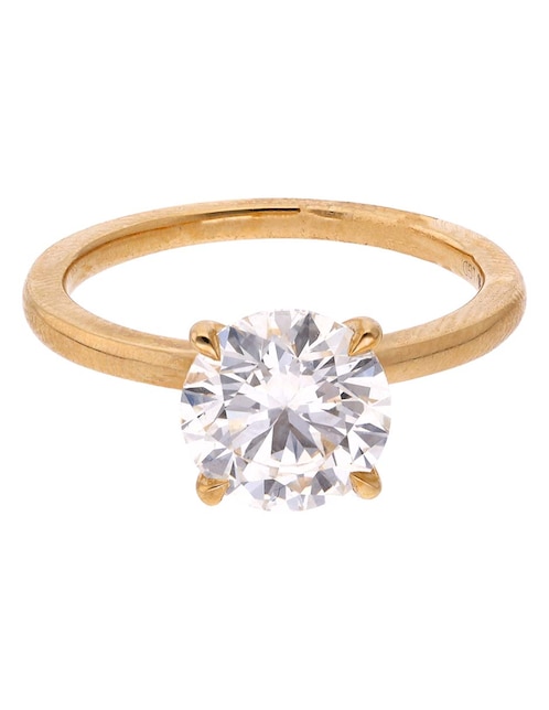 Anillo de compromiso de oro 14 k diamante 1