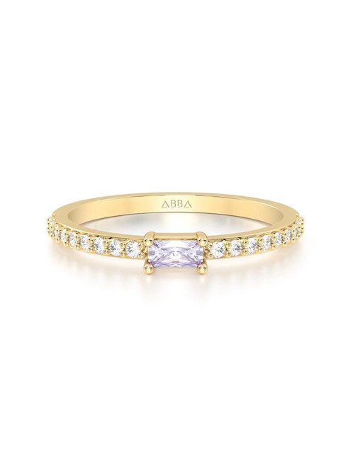 Anillo "de (si aplica)" ninguna abba joyas sin familia sin temática 10 k "de" oro zirconia