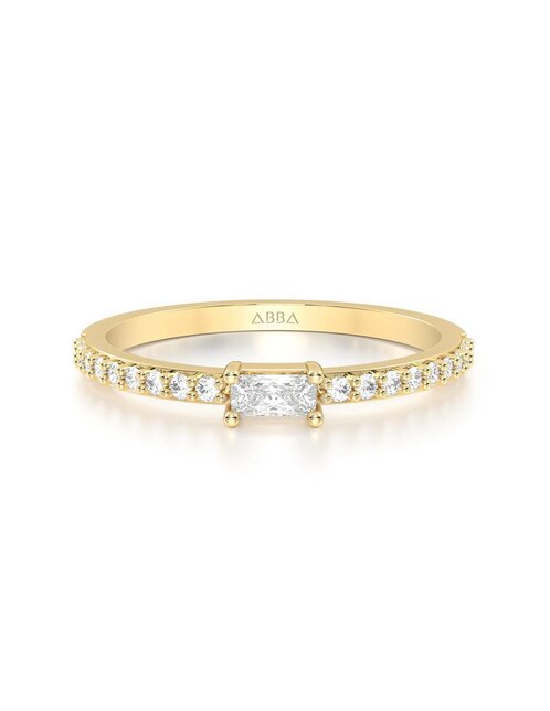 Anillo de compromiso de oro 14 k