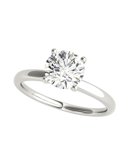 Anillo de compromiso de oro blanco 14 k Amore Mio diamante