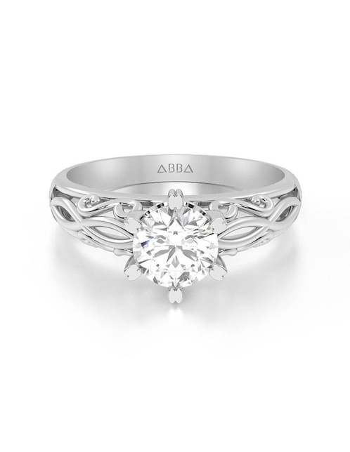 Anillo de compromiso de oro 14 k 1