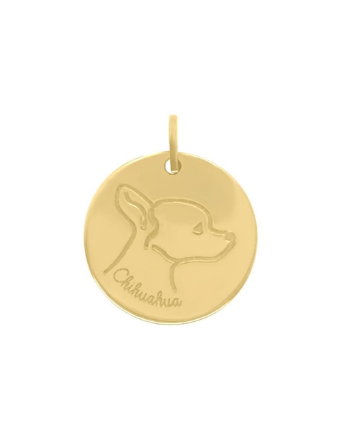 Dije de perro Fianelli de oro amarillo 14 K