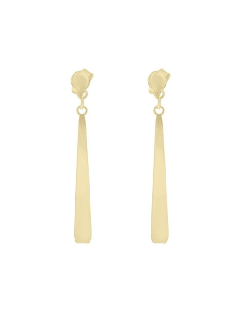 Aretes Fianelli Yamina de oro con acabado brillante