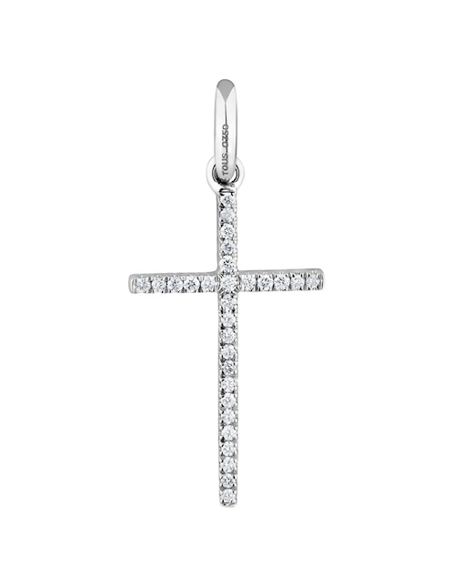 Dije de crucifijo Tous les classiques de oro blanco 18 K