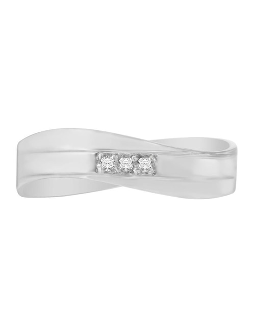 Argolla de oro 14 k Ilse diamante 1
