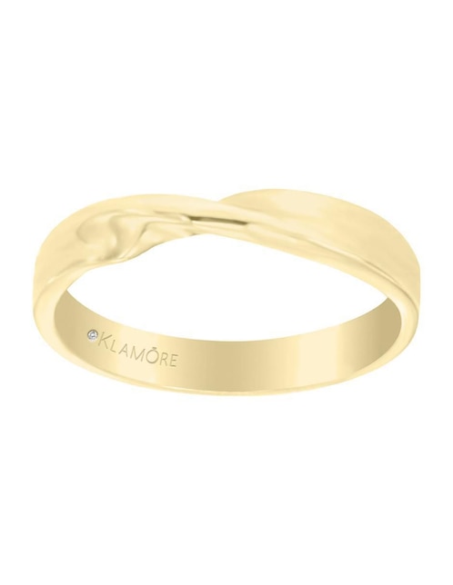 Argolla "de" oro 14 k klamore sin gema