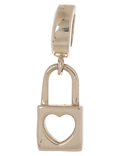 Charm de candado de oro amarillo 14 K 1