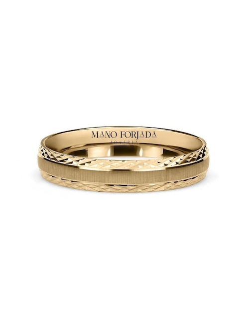 MANO FORJADA Argolla de oro amarillo 10 k Mano Forjada