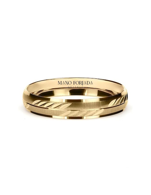 MANO FORJADA Argolla de oro amarillo 10 k Mano Forjada