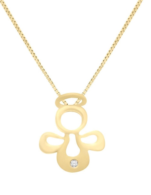 Colgante Y Dije de ángel Fianelli lucy de oro amarillo 14 K