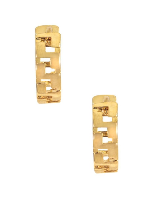 Aretes huggies Unlimited By Ob acabado chapa de oro 18 K