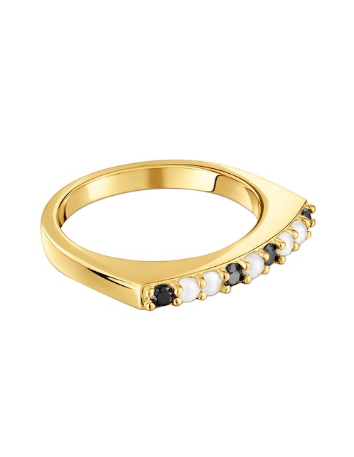 Anillo Tous Basic Colors de plata P 925 espinela con acabado baño de oro