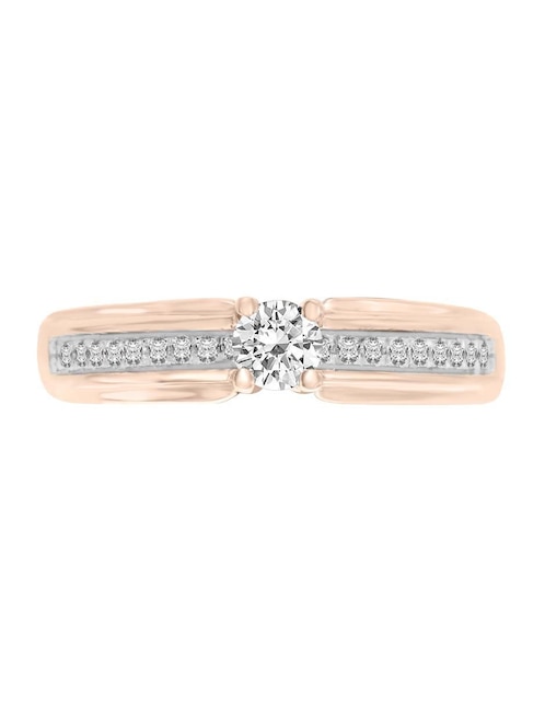 Solitario de oro 14 k Agnes diamante 1