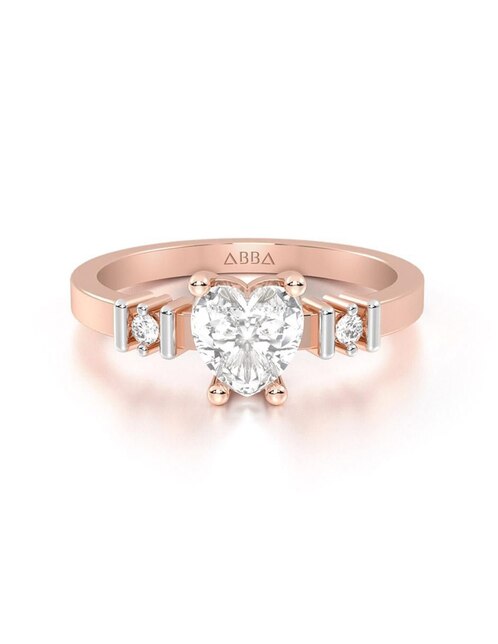Anillo de compromiso de oro 10 k 1