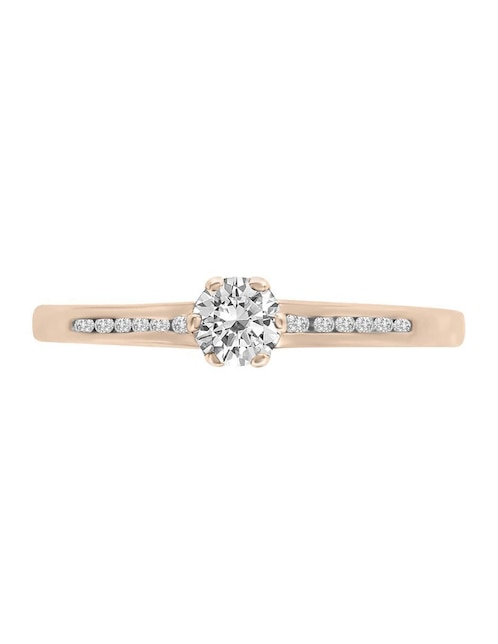 Solitario de oro 14 k Sophie diamante 1