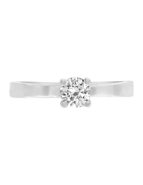 Solitario de oro 14 k Carla diamante 1