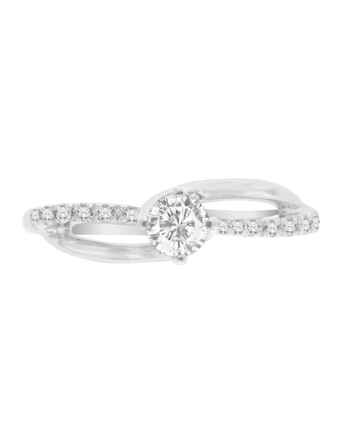 Solitario de oro 14 k Odinna diamante 1