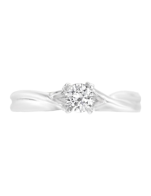 Solitario de oro 14 k Marcela diamante 1