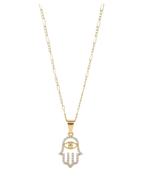 Gargantilla de mano de fátima Crixus Joyeria de oro amarillo 10 K