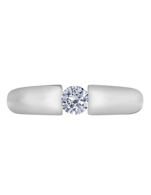 Solitario de oro 14 k Ale diamante 1