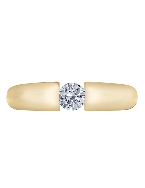Solitario "de" oro 14 k klamore diamante