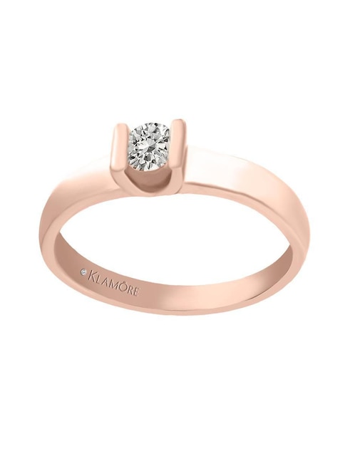 Solitario de oro 14 k Purezza diamante 1