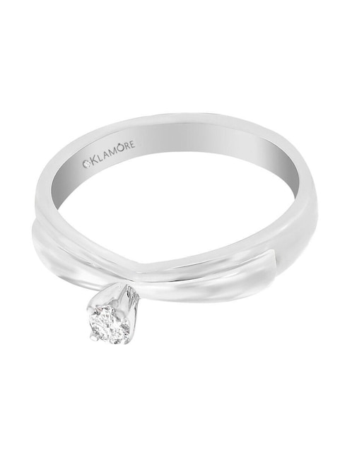 Solitario de oro 14 k Kira diamante 1