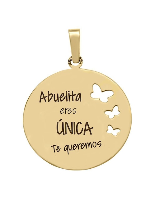 Dije circular Fianelli abuelita de oro amarillo 14 K