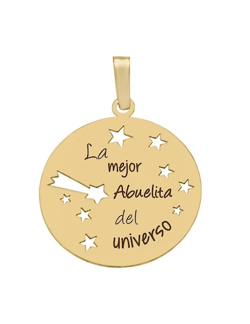 Dije circular Fianelli abuelita de oro amarillo 14 K