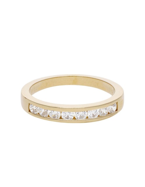 Anillo "de (si aplica)" redondo fonelli sin familia sin temática 14 k "de" oro amarillo zirconia
