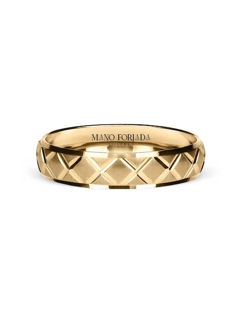 Argolla de oro 14 k Mano Forjada