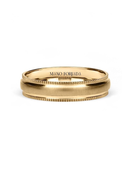 Argolla de oro 14 k Mano Forjada